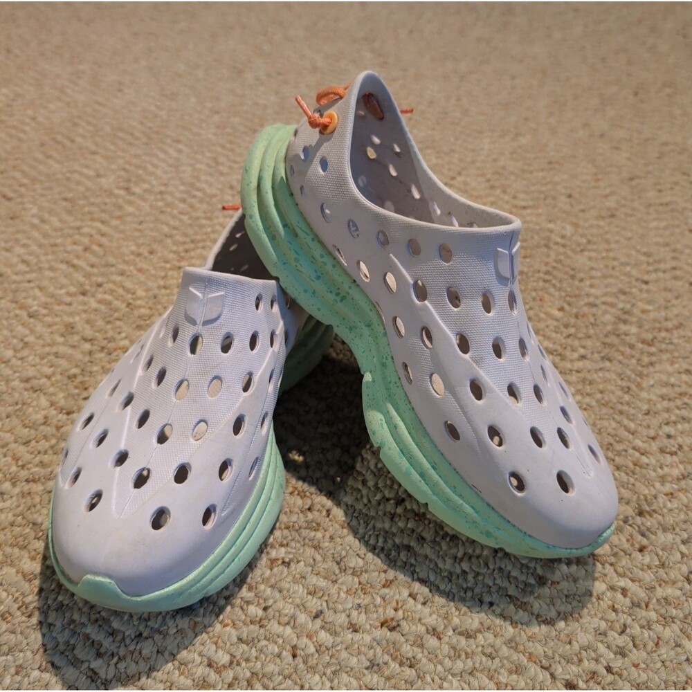 Kane Revive Active Recovery Shoe Womens 6 White Green Speckled Heel Comfort